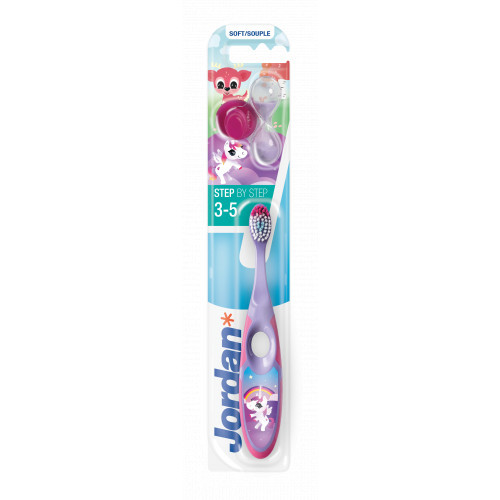 Jordan Step 3-5 years Kids Toothbrush Soft Minkštas vaikiškas dantų šepetėlis Blue