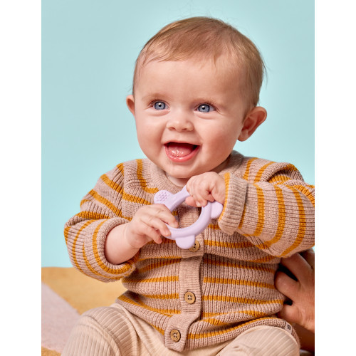 Jordan Teether and Training Toothbrush Extra Soft Kramtukas kūdikiams, ypač minkštas Pink