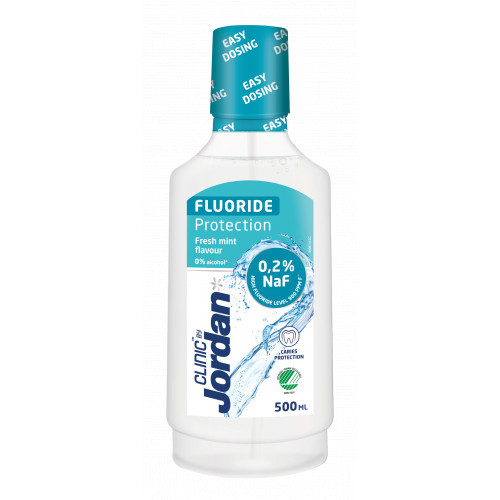 Jordan Clinic Fluoride Protection Mouthwash Burnos skalavimo skystis 500ml