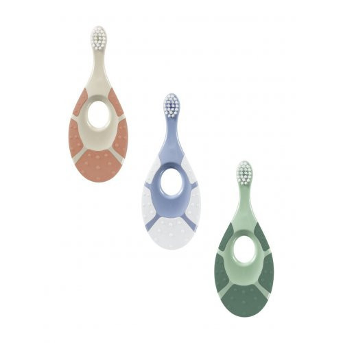 Jordan Green Clean Baby 0-2 Toothbrush Extra Soft Ypač minkštas dantų šepetėlis Blue