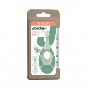 Jordan Green Clean Baby 0-2 Toothbrush Extra Soft Īpaši mīksta zobu birste Green
