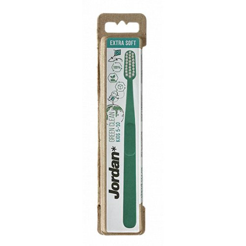 Jordan Green Clean Kids 5-10 Toothbrush Extra Soft Ypač minkštas dantų šepetėlis Pink