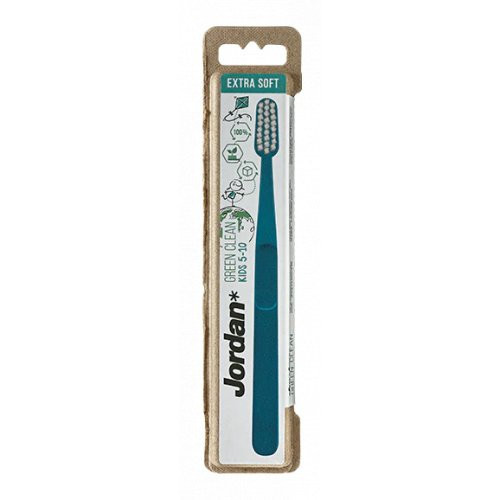 Jordan Green Clean Kids 5-10 Toothbrush Extra Soft Ypač minkštas dantų šepetėlis Pink