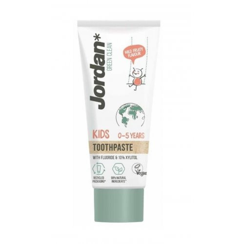 Jordan Green Clean Kids 0-5 years Toothpaste Vaikiška dantų pasta 50ml