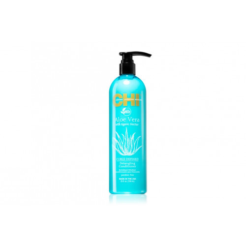 CHI Curls Defined Detangling Conditioner Išryškinantis garbanas kondicionierius su alavijais ir agavų sultimis 340ml