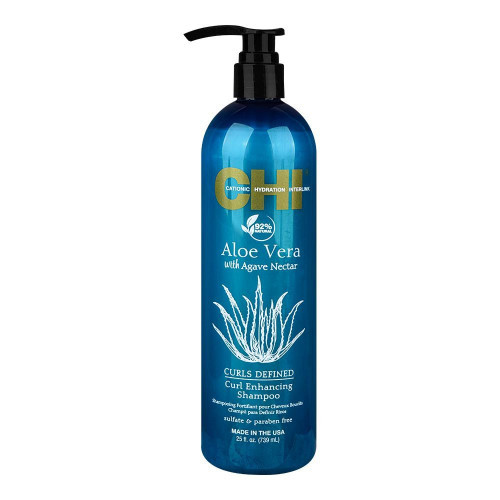 CHI Curls Defined Curl Enhancing Shampoo Garbanas išryškinantis šampūnas su alavijais ir agavų sultimis 340ml