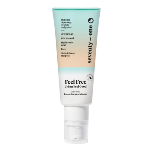 SeventyOne Percent Feel Free Moisturising Serum-Fluid SPF30 Drėkinantis veido fluidas su apsauga nuo saulės 40ml