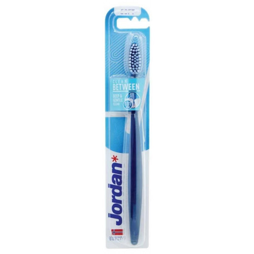 Jordan Clean Between Ultra Soft Toothbrush Ypač minkštas dantų šepetėlis Blue