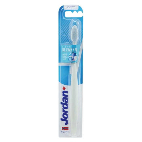Jordan Clean Between Ultra Soft Toothbrush Ypač minkštas dantų šepetėlis Blue