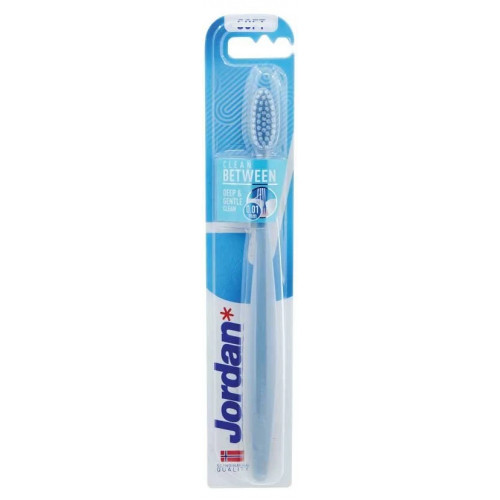Jordan Clean Between Ultra Soft Toothbrush Ypač minkštas dantų šepetėlis Blue