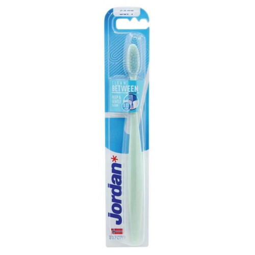 Jordan Clean Between Ultra Soft Toothbrush Ypač minkštas dantų šepetėlis Blue