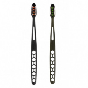 Jordan Ultralite 1+1 Toothbrush Soft Dantų šepetėlių rinkinys Green + Black