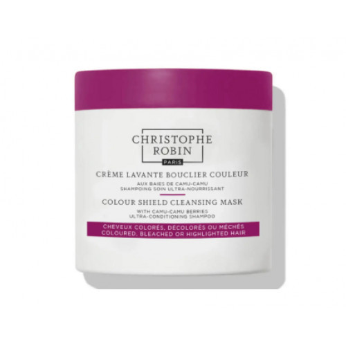 Christophe Robin Shield Cleansing Mask Valomoji kaukė dažytiems plaukams 250ml