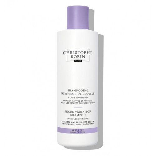 Christophe Robin Shade Variation Shampoo Baby Blonde Gelsvų tonų neutralizavimui šampūnas su atspalviu 250ml