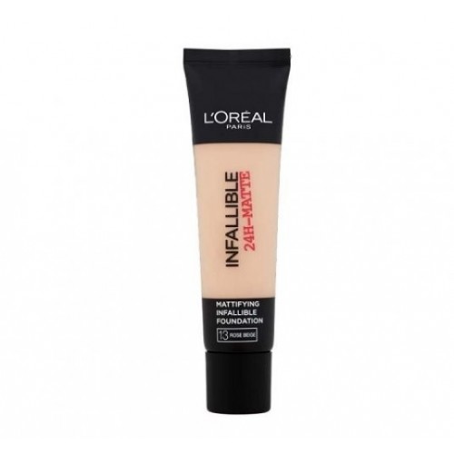 L'Oréal Paris Infallible 24H Matte Foundation Ilgalaikį matinį efektą suteikiantis makiažo pagrindas Beige Rose