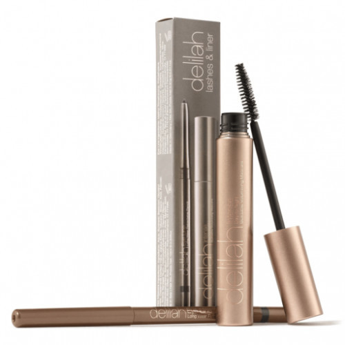 Delilah Lashes & Liner Collection Blakstienų tušo ir akių pieštuko rinkinys Rinkinys