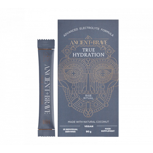 Ancient + Brave True Hydration Advanced Electrolyte Formula Elektrolitai pakuotėse 15x6g