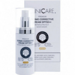 Cliniccare Clinicare Premium Dermo Corrective Cream Darker Spf50++ Koreguojamasis kremas su spalva 30ml