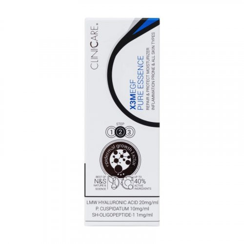 Cliniccare X3m Egf Pure Essence Moisturizer Priešuždegiminio poveikio drėkinanti esencija veidui 50ml