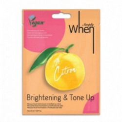 When Beauty Citron Brightening & Tone Up Mask Skaistinanti ir drėkinanti lakštinė veido kaukė 1 vnt.
