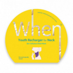 When Beauty Youth Recharger for Neck Bioceliuliozinė lakštinė kaklo kaukė 1 vnt.