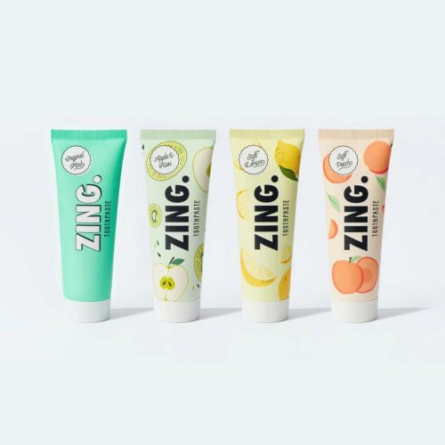 ZING. Enamel Whitening Toothpaste Švelnios citrinos skonio balinanti dantų pasta 75ml