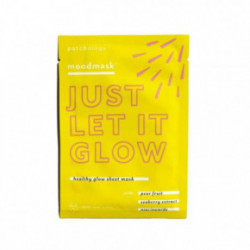 Patchology MoodMask Just Let It Glow Skaistinanti lakštinė veido kaukė 1 vnt.