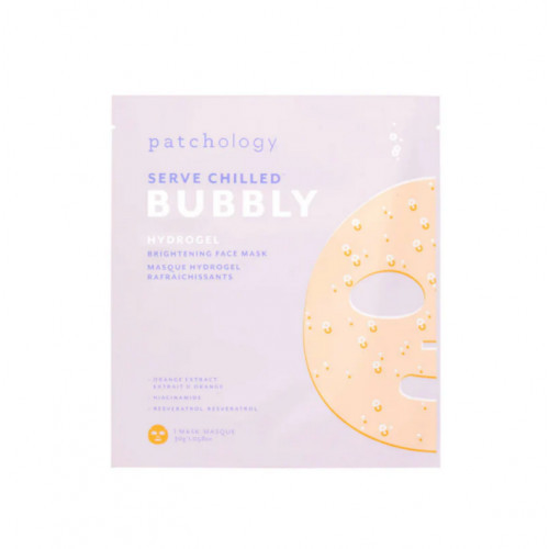 Patchology Serve Chilled Bubbly Skaistinanti dviejų dalių hidrogelio veido kaukė 1 vnt.