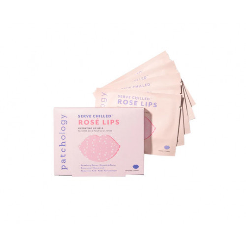 Patchology Chilled Rosé Lip Gel Hidrogelio kaukė lūpoms 5 vnt.