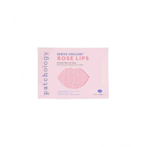 Patchology Chilled Rosé Lip Gel Hidrogelio kaukė lūpoms 5 vnt.