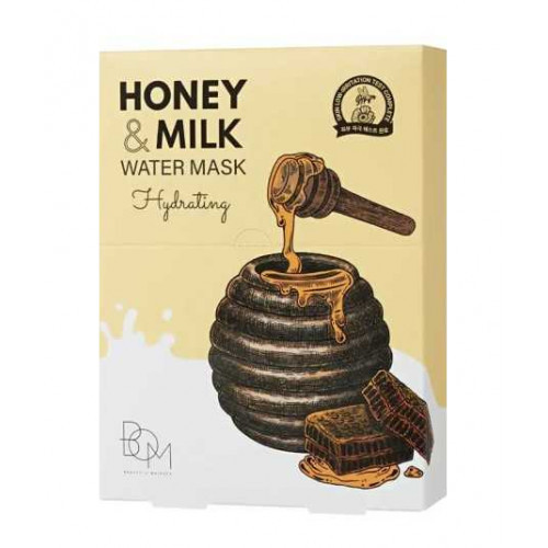 BOM Honey & Milk Water Mask Drėkinanti lakštinė veido kaukė 1 vnt.