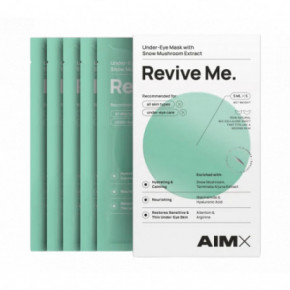AimX Revive Me Drėkinanti ir gaivinanti lakštinė paakių kaukė su hialuronu 5 vnt.