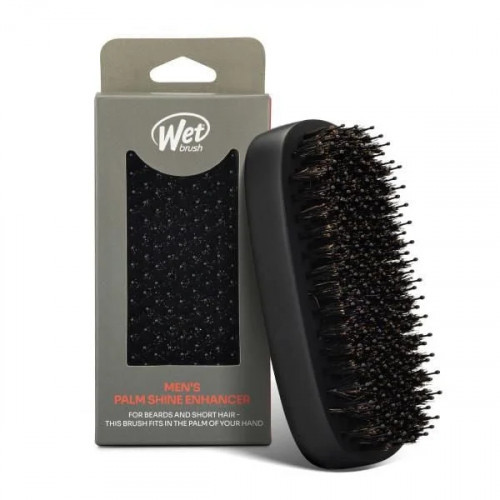 WetBrush Men's Palm Shine Enhancer Brush Barzdos ir trumpų plaukų šepetys vyrams 1 vnt.