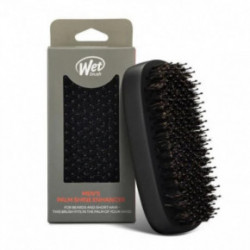 WetBrush Men's Palm Shine Enhancer Brush Barzdos ir trumpų plaukų šepetys vyrams 1 vnt.