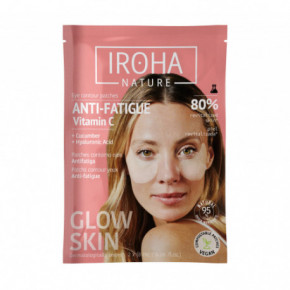 IROHA Nature Eye Contour Patches Vitamin C Cucumber & Hyaluronic Acid Silmamask 2x8ml