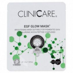 Cliniccare EGF Glow Fave Mask Spindesio suteikianti lakštinė kaukė veidui 35g