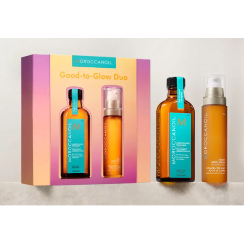 Moroccanoil Good - to - Glow Duo Original Spindesį suteikiantis rinkinys Rinkinys