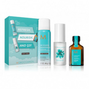 Moroccanoil Must Have Refresh, Nourish, And Go! Kelioninis vasaros rinkinys tamsiems plaukams