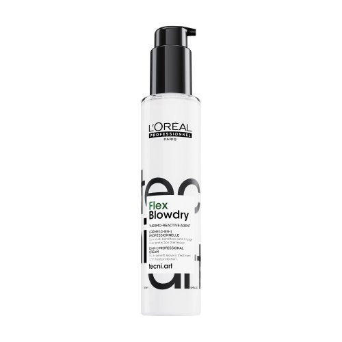 L'Oréal Professionnel Blow-dry Fluidifier 10-in-1 Professional Cream Daugiafunkcinis nenuplaunamas kremas, apsauga nuo karščio 150ml