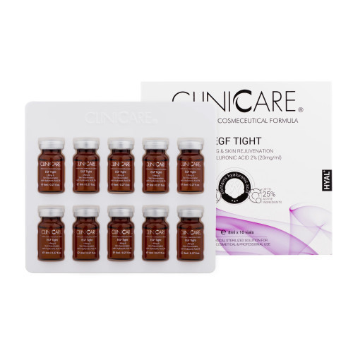 Cliniccare EGF Tight Lifting Via Odą atjauninantis ir stangrinantis kokteilis 8ml