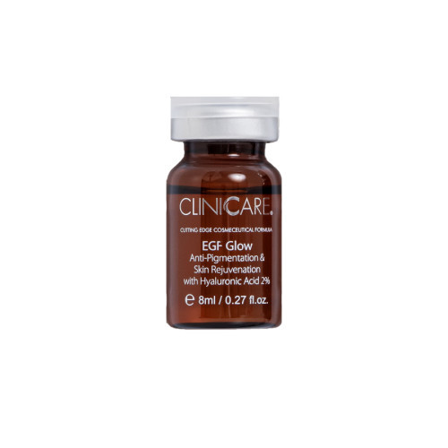 Cliniccare EGF Glow Anti Pigmentation Vial Odą atjauninantis, priešpigmentinis kokteilis 8ml