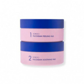 Soroci Fucoidan Peeling and Smoothing Facial Pads Koorivate ja rahustavate ketaste komplekt 70 tk.