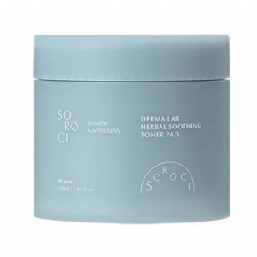 Soroci Derma Lab Herbal Soothing Toner Pad Raminamieji toniko padeliai 80vnt