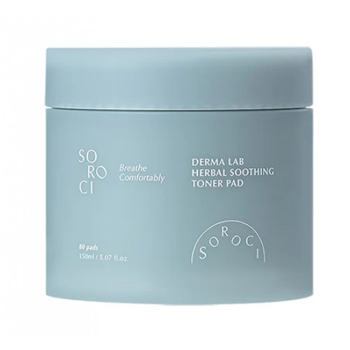 Soroci Derma Lab Herbal Soothing Toner Pad Raminamieji toniko padeliai 80vnt