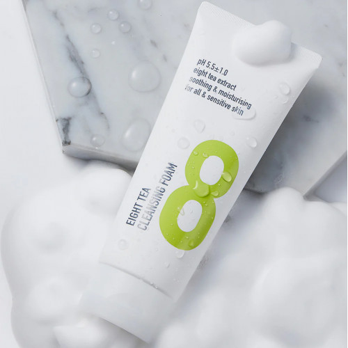 BOM Eight Tea Cleansing Face Foam Valomosios veido putos 150ml