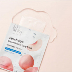 BOM Peach Hya Blend Moisturizing Mask Drėkinančios odą lakštinės veido kaukės 10 vnt.