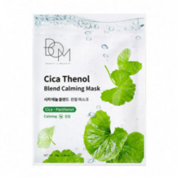 BOM Cica Thenol Blend Calming Mask Raminančios odą lakštinės veido kaukės 10 vnt.