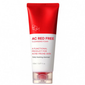 BOM Red Free Cleansing Foam Valomosios veido putos 150ml