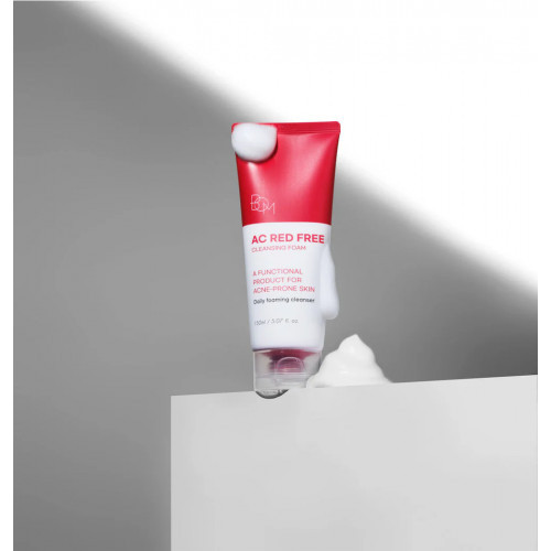 BOM Red Free Cleansing Foam Valomosios veido putos 150ml