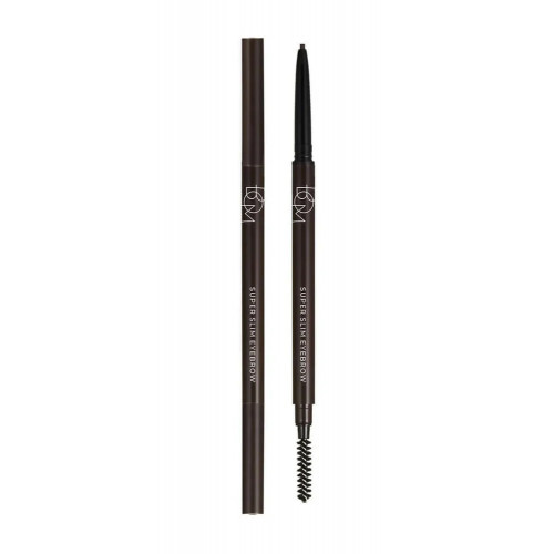 BOM Super Slim Eyebrow Antakių pieštukas 01 Charcoal Brown